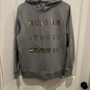 Under Armour Gray Sweatshirt with Metallic Accents